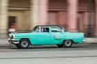 Cuba, Havana. Vintage 1955 Mercury Monterey 4-door sedan Art Print